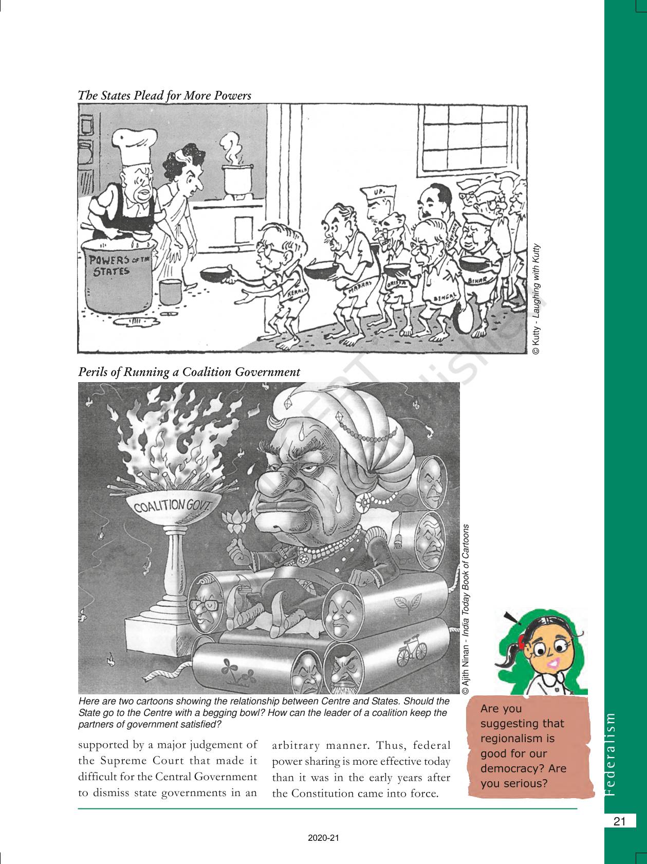 Federalism - NCERT Book Of Class 10 Democratic Politics II